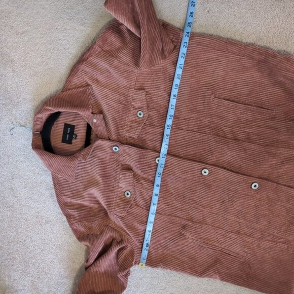 Love Tree Western Country Boho Corduroy Oversized Pocket Shacket Jacket M - Picture 7 of 10